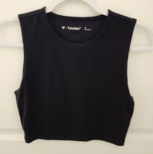 TNA Black Crop Top